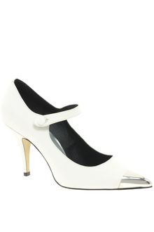 Asos Asos Perry Pointed High Heels with Metal Toe Cap - Lyst