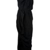Balenciaga Draped Evening Gown in Black - Lyst
