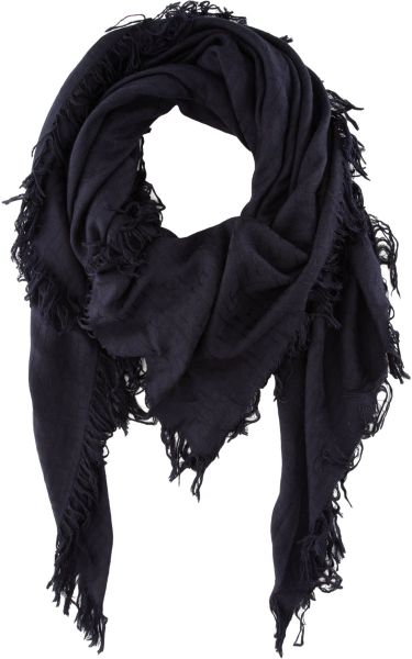 Balmain Oversized Damask Jacquard Scarf in Blue for Men (navy) - Lyst