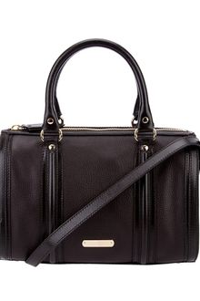 Burberry Leather Medium Bowling Bag - Lyst