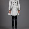 Burberry Belted Trench Coat in Gray (grey) - Lyst