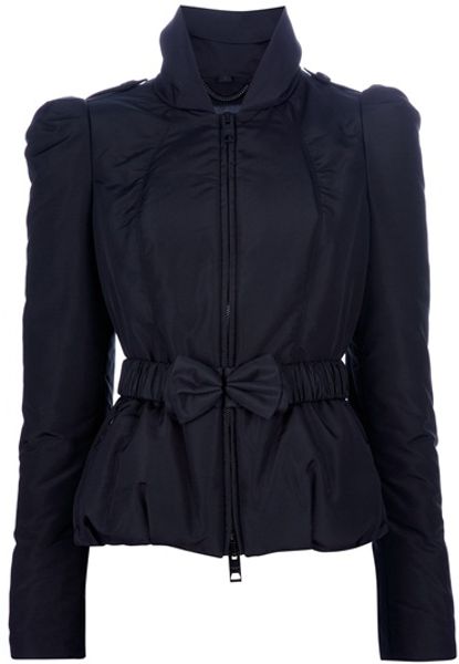 Burberry Prorsum Padded Fitted Jacket in Black - Lyst