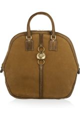 Burberry Prorsum Embellished Suede Tote