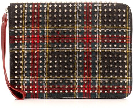 Christian Louboutin Cris Paris Document Case in Green for Men (forest) - Lyst