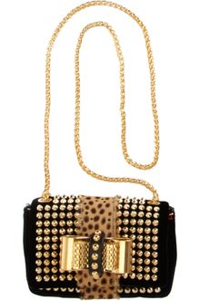 Christian Louboutin Mini Sweet Charity Spikes Bag - Lyst