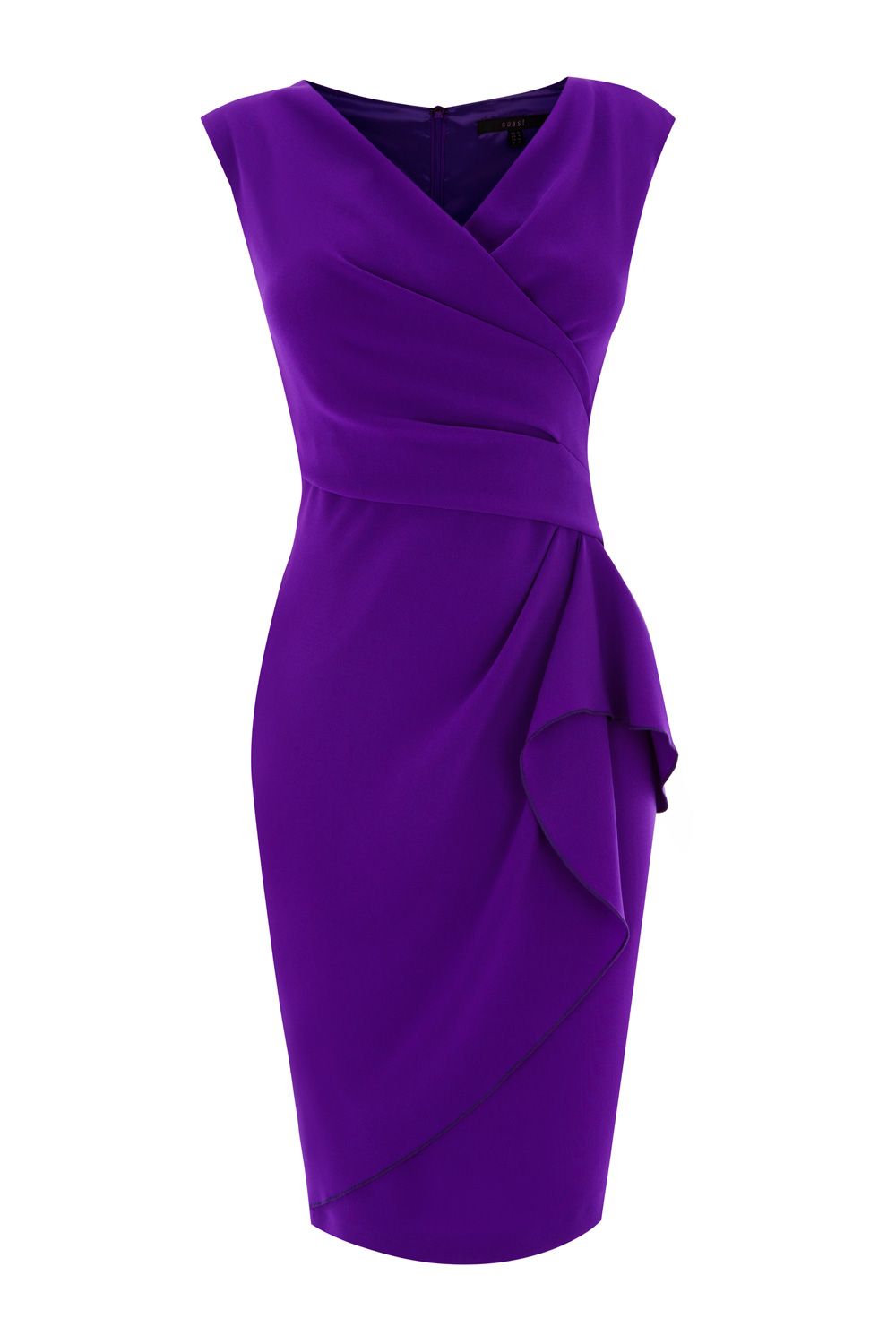 Coast Emmy Crepe Dress in Purple