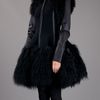 Gareth Pugh Faux Fur Coat in Black - Lyst