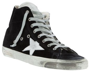Golden Goose Deluxe Brand Distressed Leather Trainer - Lyst