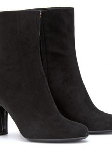 Gucci Jacquelyne Suede Ankle Boots with Studded Heel - Lyst
