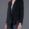 Helmut Lang Draped Blazer in Black - Lyst