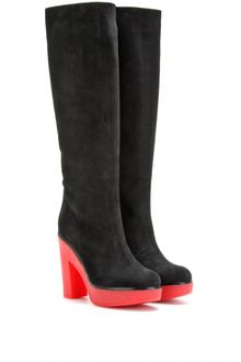 Jil Sander Coco Suede Boots with Crepe Sole - Lyst