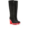 Jil Sander Coco Suede Boots with Crepe Sole in Black - Lyst