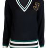 Jil Sander J Stripe Sweater in Black - Lyst