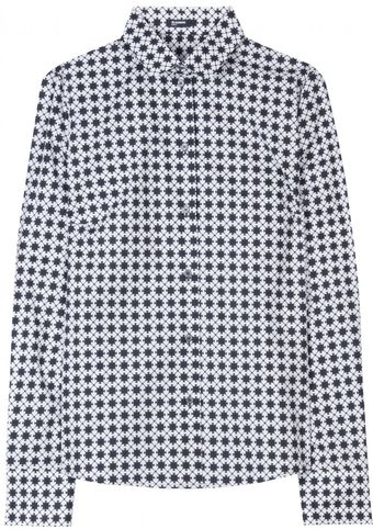 Jil Sander Navy Graphic Printed Buttondown Shirt - Lyst