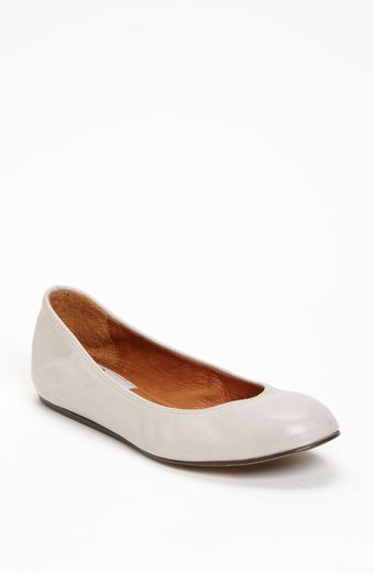 Lanvin Leather Ballerina Flat - Lyst