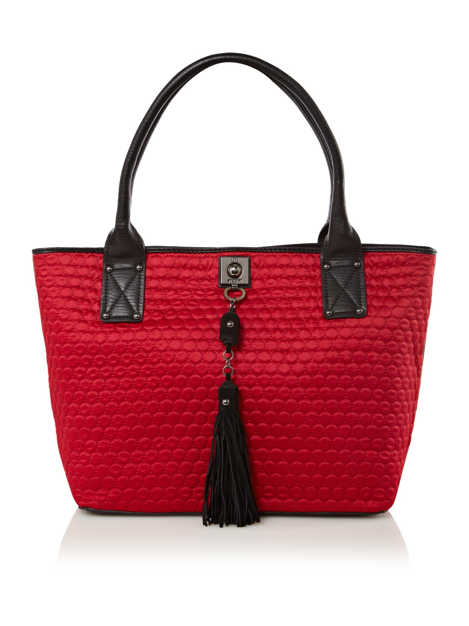 Love Moschino Bubble Quilted Tote Bag in Red Lyst