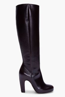 Maison Martin Margiela Dark Brown Handmade Leather Boots - Lyst