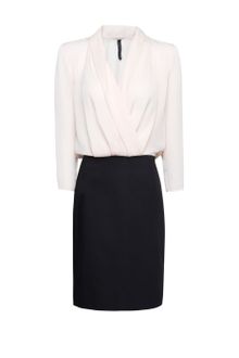 Mango Chiffon Combi Dress - Lyst