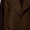 Mango Contrast Sleeve Military Coat in Brown (khaki) - Lyst