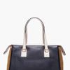 Marc By Marc Jacobs Large Black Cream Satchel in Black - Lyst