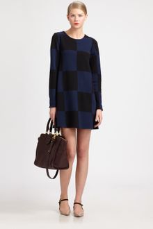 Marc By Marc Jacobs Checked Sweater-dress - Lyst