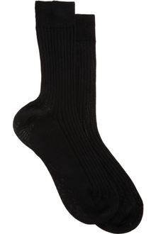Maria La Rosa Wide Ribbed Midcalf Sock - Lyst