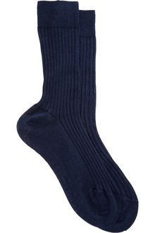 Maria La Rosa Wide Ribbed Midcalf Sock - Lyst
