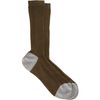 Maria La Rosa Narrow Ribbed Midcalf Sock in Green (olive) - Lyst