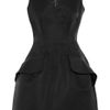 Mcq By Alexander Mcqueen Cottonblend Twill Peplum Dress in Black - Lyst