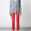 Proenza Schouler Ribbed Merino Wool Cardigan in Gray (grey) - Lyst