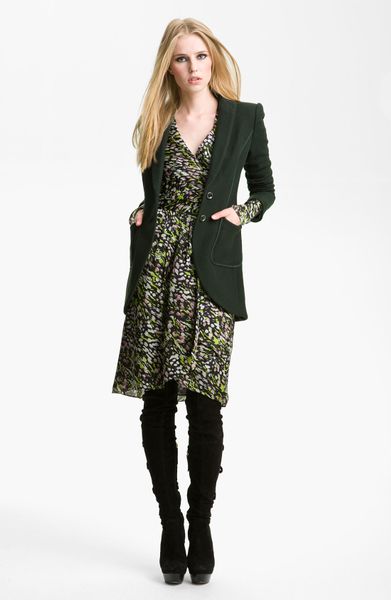 Rachel Zoe Kenny Cutaway Jacket in Green (pine) - Lyst