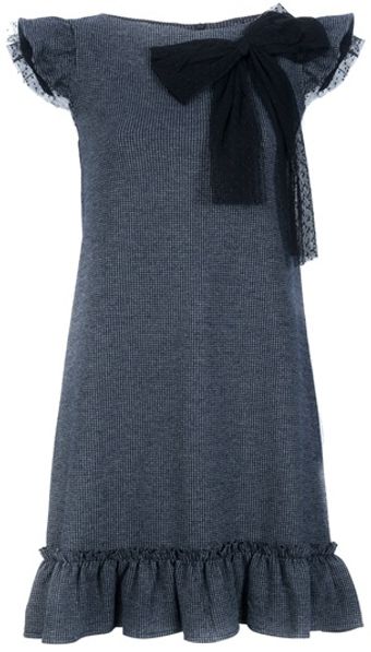 RED Valentino Bow Detail Dress - Lyst