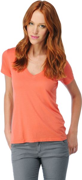 Splendid Very Light Jersey Vneck Top - Lyst