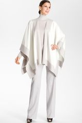 St. John Collection Flare Leg Stretch Venetian Wool Pants