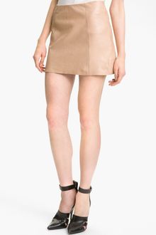 T By Alexander Wang Leather Aline Miniskirt - Lyst