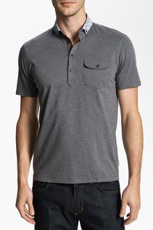 Ted Baker Saturdy Woven Collar Polo - Lyst