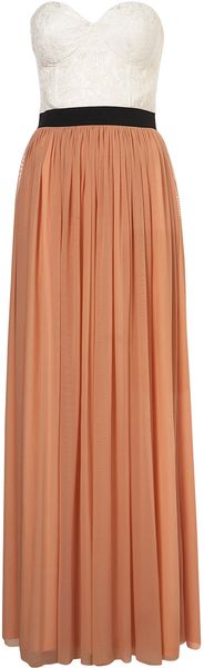 Topshop Bustier Maxi Dress By Cocos Fortune - Lyst