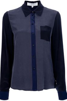 Vanessa Bruno Athé Two Tone Blouse - Lyst
