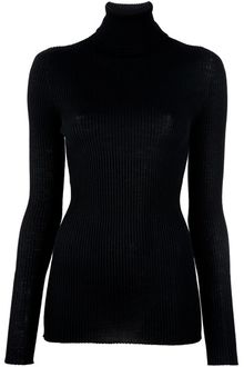 Yves Saint Laurent Ribbed Knit Sweater - Lyst