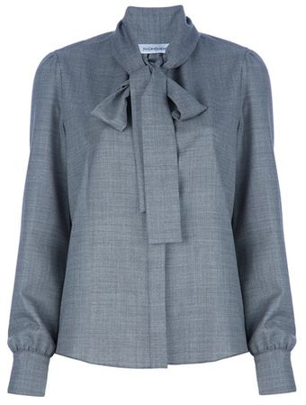 Yves Saint Laurent Pussy Bow Blouse - Lyst