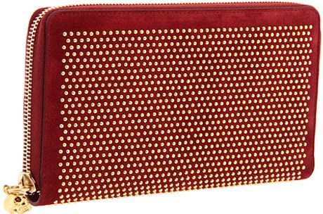 Alexander Mcqueen Continental Zip Wallet in Red (b) - Lyst