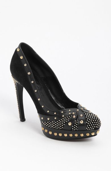 Alexander Mcqueen Multi Stud Pump in Black - Lyst