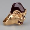 Alexander Mcqueen Skull Ring in Gold - Lyst