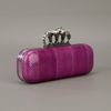 Alexander Mcqueen Knuckle Duster Clutch in Purple - Lyst