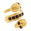Alexander Mcqueen Twin Ring Ottone in Gold (s) - Lyst