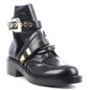Balenciaga Cutout Leather Ankle Boots in Black - Lyst