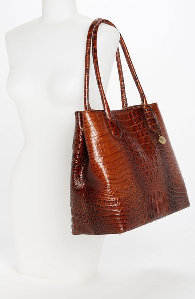 Brahmin Melbourne Large Anytime Tote in Brown (pecan) | Lyst
