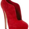 Casadei Platform Pump in Red - Lyst