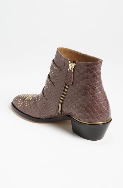 chloe python boots