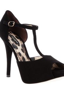 Dolce & Gabbana Peep Toe Court Shoe - Lyst
